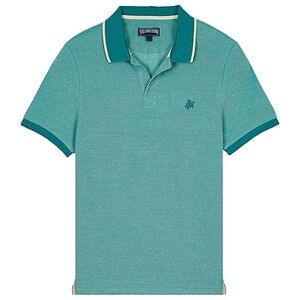 Vilebrequin Pique Polo Shirt Emerald Multi Green Size XL